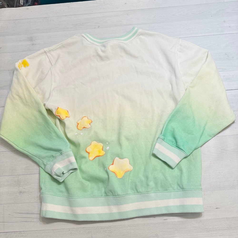 Sanrio Hello Kitty Care Bears Sweater Women Large Green Keroppi Graphic - Picture 7 of 9